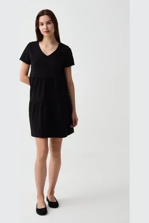 OVS OVS , Vestito Essential Corto A Balze, Donna