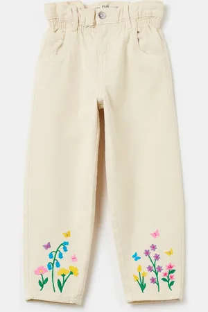 OVS Jeans Paper Bag Con Ricamo, Bambina