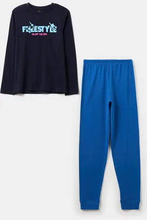 OVS Pigiama Lungo Con Stampa Skateboard, Bambino