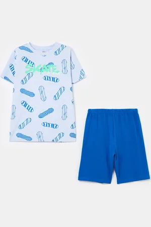 OVS Pigiama In Cotone Bio Stampa Skateboard, Bambino