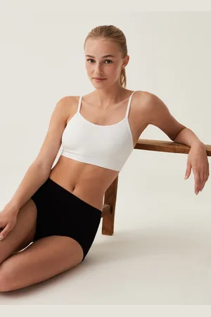 OVS OVS , Bralette In Microfibra Bianca , Donna