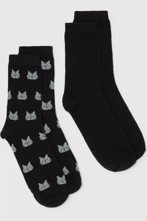 OVS OVS , Bipack Calze Corte Con Gattini In Lurex, Donna