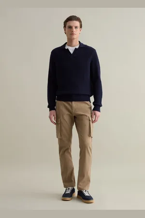 PIOMBO Pantalone Cargo In Piquet, Uomo