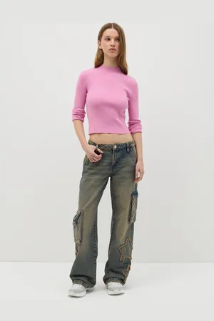 OVS Jeans Cargo Con Applicazione Stelle, Donna