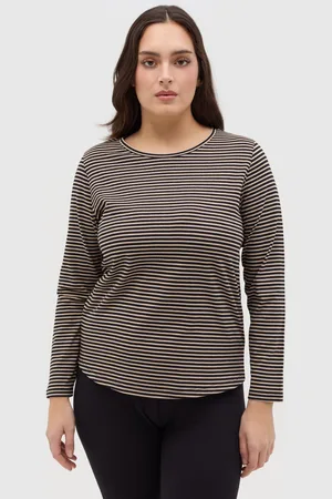 OVS T-shirt In Lurex A Righe Curvy, Donna