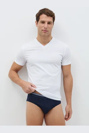 OVS OVS , Tripack Slip In Cotone Stretch Dettaglio A Righe, Uomo