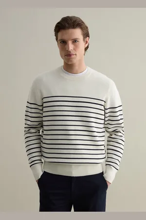 PIOMBO Pullover A Righe Sottili, Uomo