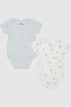 FAGOTTINO Bipack Body In Cotone Bio Con Stampa, Unisex