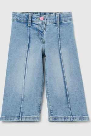 FAGOTTINO Jeans In French Terry A Gamba Larga, Bambina