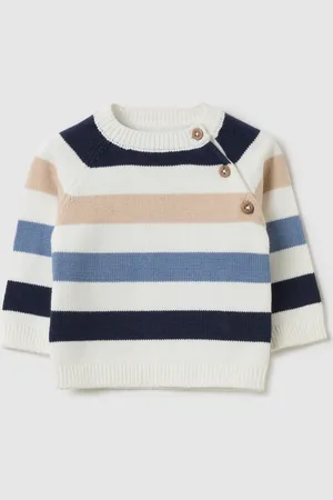 FAGOTTINO Pullover In Cotone A Righe, Neonato