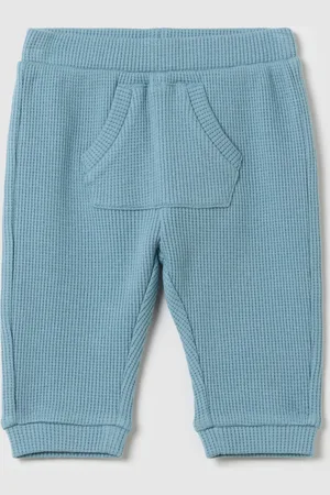 FAGOTTINO Joggers In Cotone Con Trama Waffle, Neonato