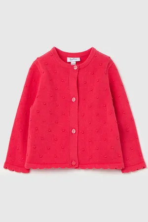 FAGOTTINO Cardigan Plumetis In Cotone, Neonata