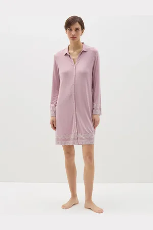OVS OVS , Camicia Da Notte In Modal Con Dettagli A Contrasto, Donna