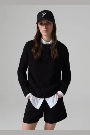 PIOMBO Pullover A Coste Inglesi Con Maniche Raglan, Donna
