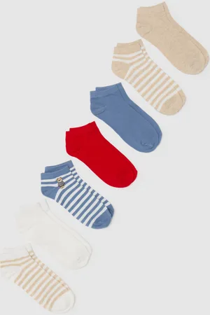 OVS OVS , Multipack Sette Calze Corte Multicolore Con Orsetto, Donna