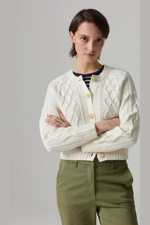 PIOMBO Cardigan Intrecciato Con Motivo A Rombi, Donna