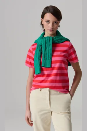 PIOMBO T-shirt In Cotone A Righe, Donna