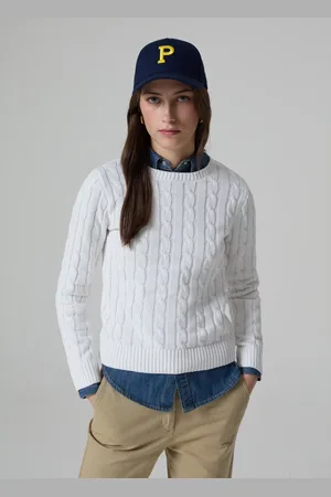 PIOMBO Pullover A Coste Con Lavorazione Intrecciata, Donna