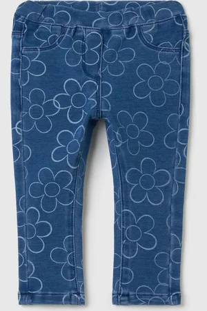 FAGOTTINO Treggings Con Stampa Fiori, Bambina