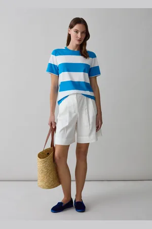 PIOMBO T-shirt In Cotone A Righe, Donna
