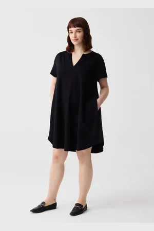 OVS Abito Essential Corto Con Scollo A V Curvy, Donna