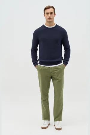 OVS OVS , Pantalone Chino In Cotone E Lino , Uomo