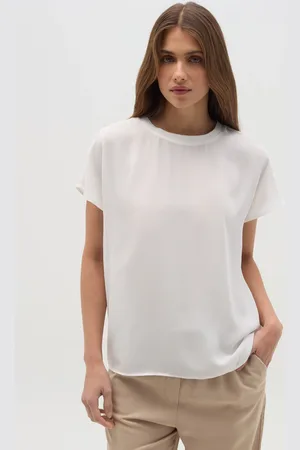 OVS OVS , Blusa In Crêpe Tinta Unita, Donna