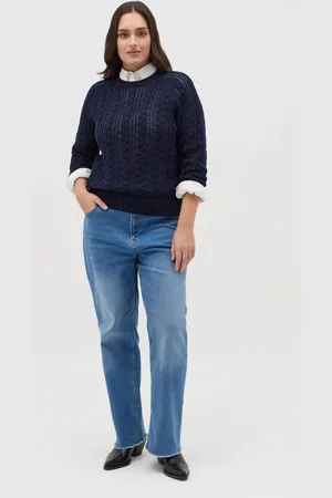 OVS Pullover Crochet Con Lavorazione A Trecce Curvy, Donna