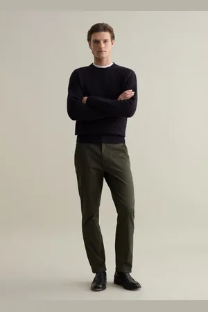 PIOMBO Pullover Girocollo Con Trama Lavorata, Uomo