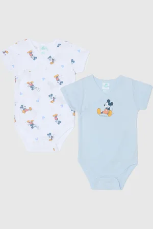 OVS Bipack Body In Cotone Con Stampa Topolino, Neonato