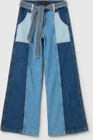 OVS Jeans Gamba Larga Con Triplo Lavaggio E Cintura, Bambina
