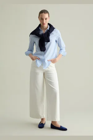 PIOMBO Jeans A Gamba Larga Con Coulisse, Donna