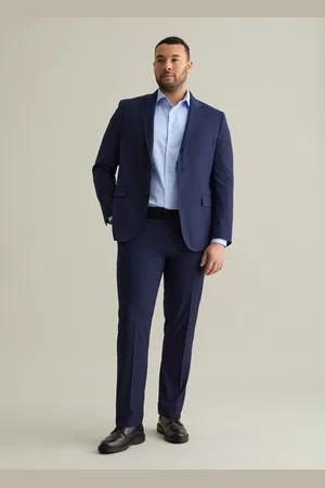 PIOMBO Pantalone Regular Fit In Misto Viscosa Plus Size, Uomo