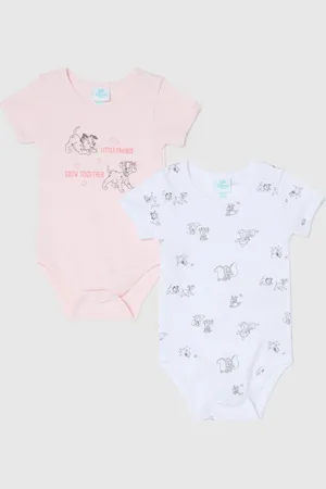 OVS Bipack Body A Maniche Corte Stampa Penny E Gioia, Neonata
