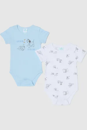 OVS Bipack Body A Maniche Corte Stampa Lucky E Rolly, Neonato