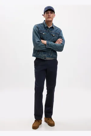 GAP Pantaloni Straight Fit In Cotone Stretch, Uomo