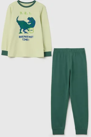 OVS Pigiama Lungo Con Stampa Dinosauro, Bambino