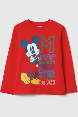 OVS T-shirt A Maniche Lunghe Con Stampa Topolino, Bambino