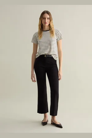 PIOMBO T-shirt Girocollo In Fantasia A Righe, Donna