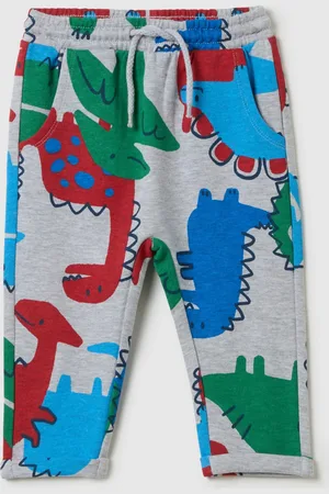 FAGOTTINO Joggers Con Stampa Dinosauri All-over, Bambino