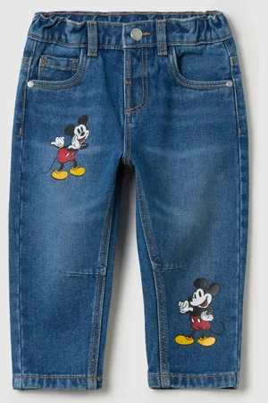 OVS Jeans Cinque Tasche Con Stampa Topolino, Bambino