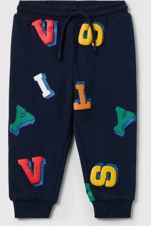 FAGOTTINO Joggers In French Terry Con Stampa Lettering, Bambino