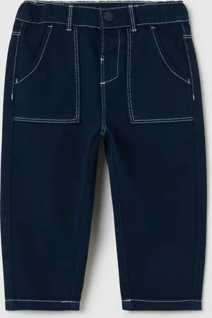 FAGOTTINO Jeans In Cotone Con Impunture A Contrasto, Bambino