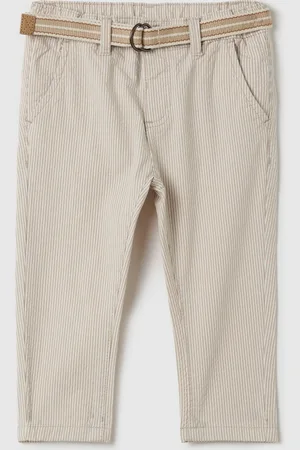 FAGOTTINO Pantaloni Chino A Righe Con Cintura, Bambino