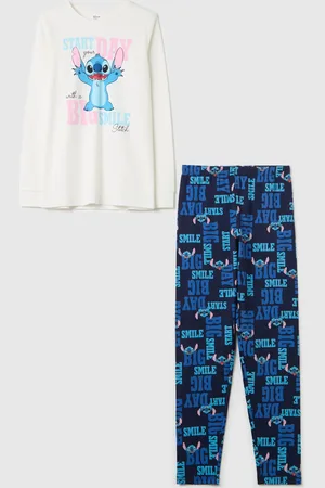 OVS Pigiama In Cotone Con Stampa Stitch, Bambina