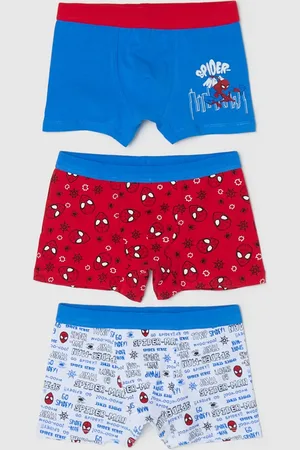 OVS Tripack Boxer In Cotone Stretch Stampa Spider-man, Bambino