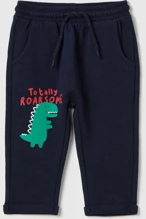 FAGOTTINO Joggers In French Terry Stampa "totally Roarsome", Bambino