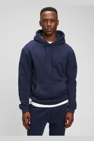 GAP Felpa Tinta Unita Con Cappuccio, Uomo