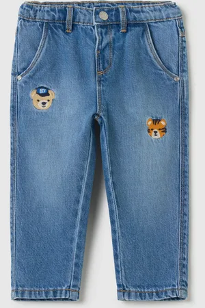 FAGOTTINO Jeans In Cotone Con Tasche E Ricamo, Bambino