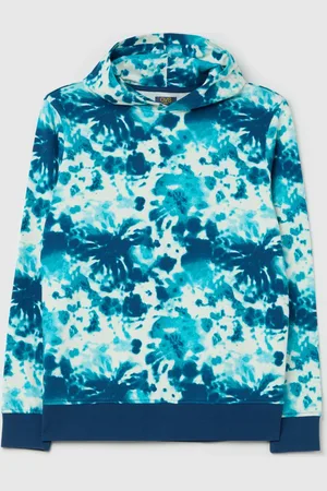 OVS Felpa Tie Dye In French Terry Con Cappuccio, Bambino